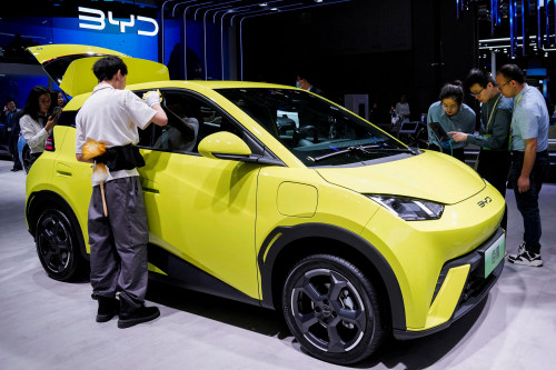 China auto shares sink after BYD offers trade-in incentives