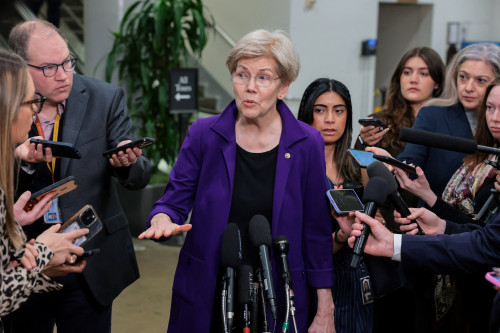 US Democratic lawmaker Warren presses Fed official over conflicts