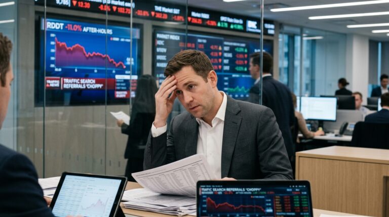 RDDT Drops 11% on Traffic Warning