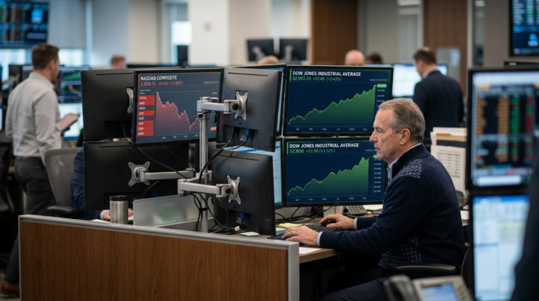The Dow Just Hit a Record. The Nasdaq Fell. That Split Is the Trade.