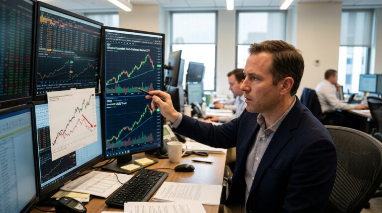 Software Is Breaking Down vs. QQQ. Watch IGV.